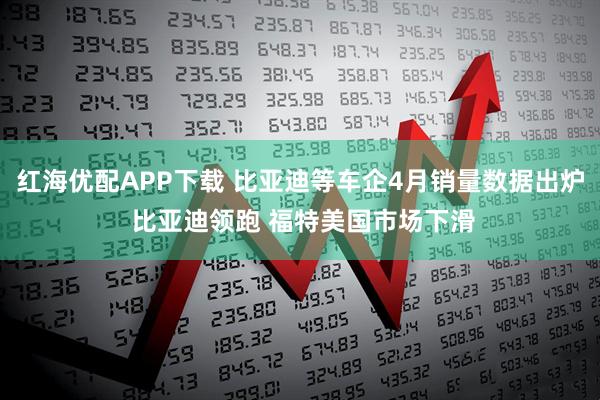 红海优配APP下载 比亚迪等车企4月销量数据出炉 比亚迪领跑 福特美国市场下滑